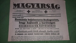 Antique 1940. July 25. Hungary - Nazi newspaper with arrow and cross in collector's condition according to the pictures