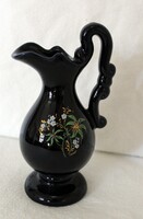Glazed ceramic jug with French spout