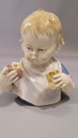 Kunst German porcelain small child, doll