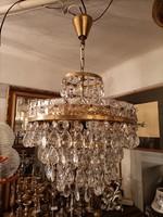 Multi-row crystal chandelier