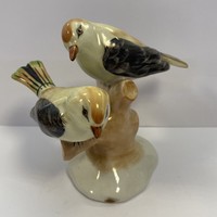 Pair of antique Aquincum porcelain birds