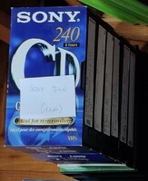 11 sony 240 minute vhs videocassettes for sale together