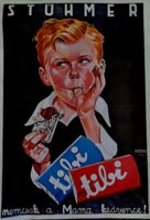 Stühmer Tibi csoki plakát 1970-es évek vége,  print