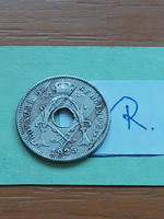 Belgium belgique 5 cemtimes 1925 copper-nickel, i. King Albert #r