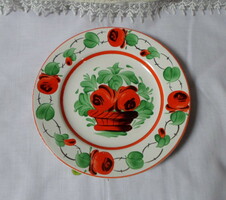 Gránit kerámia, virágos falitányér 3.