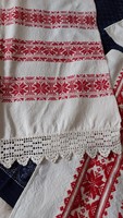 Old folk pattern woven tablecloth home textile canvas