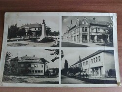 Karcag, Petőfi statue, folk shop, post palace, Kováts mihály elementary school, 1956.