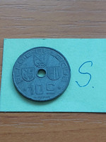 Belgium belgie - belgique 10 centimes 1944 ww ii. Zinc, iii. King Leopold #s