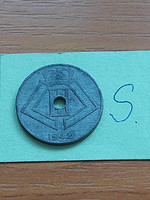 Belgium belgie - belgique 10 centimes 1942 ww ii. Zinc, iii. King Leopold #s