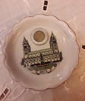Aquincum - Pécs - pici porcelán tányér