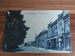 Gyulafehérvár, Európa szálloda, 1917-ből, K.u.k. bélyegzés