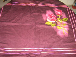 Beautiful vintage rosy deep purple cushion cover