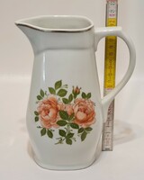 Zsolnay rózsamintás porcelán vizeskancsó (2701)