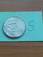 Usa 5 cents 2012 / p, thomas jefferson, copper-nickel #s