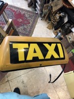 Taxi lámpa, 90-es évekből, mágneses, retró, 26 cm-es nagyságú.