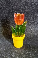Retro műanyag  Herevin tulipán sószóró