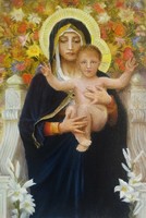 W. A. Bouguereau: The Virgin of the Lilies (la vierge au lys)