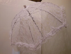 Umbrella - new - 47 x 43 cm - made of lace - for baby collectors - German