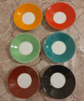 Hollóházi colored saucers to replace coasters