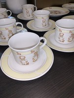 18 részes angol, vadi ÚJ porcelán teás/süteményes készlet