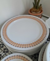 Retro lowland terracotta pattern serving pizza plate 28 cm