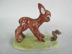 Ceramic doe with bunny