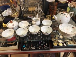 Óherend porcelain coffee set, 6-person flawless rarity.