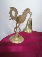 Cock-footed copper bell with racket