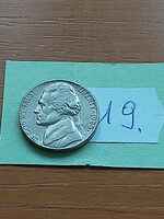 Usa 5 cents 1980 / p thomas jefferson, copper-nickel 19