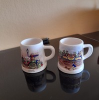 Miniature ceramic mugs
