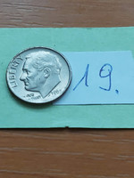 Usa 10 cent dime 1965 franklin d. Roosevelt, copper-nickel 19