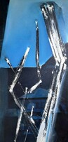 Rudolf Tóth: abstract oil painting - contemporary artist