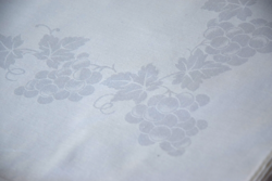 Never used 6 pcs old art deco damask napkin tea towel tablecloth set 58 x 55