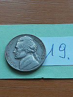 USA 5 CENT 1964 / D, Thomas Jefferson, Réz-nikkel  19