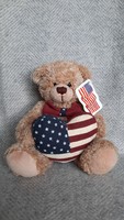 Plushland American flag cuddly teddy bear, bear, teddy bear