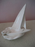Porcelain sailboat