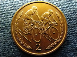 Isle of Man ii. Elizabeth cyclists 2 pennies 1997 pm (id67506)
