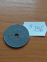Belgium belgie - belgique 25 centimes 1946 ww ii. Zinc, iii. King Leopold s396