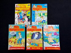 5 Nils Holgersson children's comics from the early 1990s