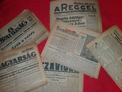 Antique 1930s various newspapers in a package, also a newspaper magazine in good condition according to the pictures