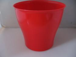 Red plastic basket