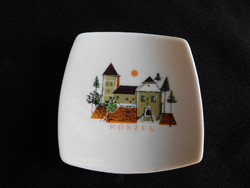 Kőbánya porcelain factory mini bowl with Kőszeg graphics