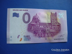 Germany 0 euro 2017 neuss am rhein cathedral! Rare commemorative paper money!