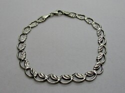 Beautiful silver bracelet made of special beads