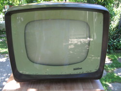 Old retro blue TV