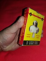 Old erotic nude pin-up with box of French rummy cards, unopened, 54 cards according to the pictures