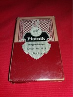Retro 1990 piatnik card factory with Hungarian playing card box as shown in the pictures