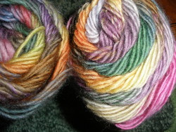 100% Wool yarn 2 in one, beautiful colors