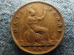 Anglia Viktória (1837-1901) 1/2 Penny 1861 (id60696)