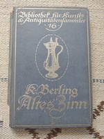 Antique pewter objects - altes zinn - specialist book on antique German industrial art